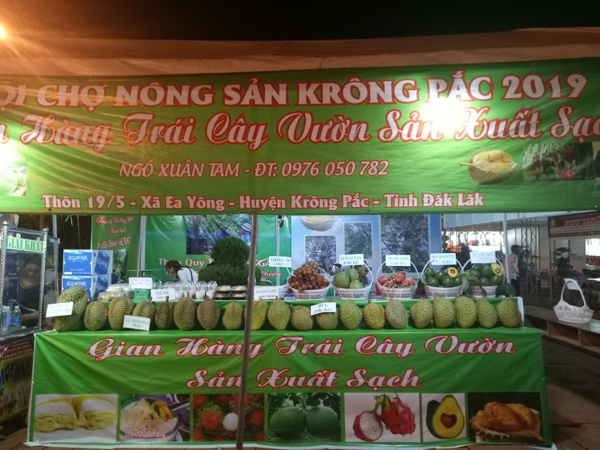 Đắk Lắk  - Hội chợ thương mại nông sản huyện Krông Pắk năm 2019, cơ hội  quảng bá các sản phẩm trái cây, nông sản địa phương