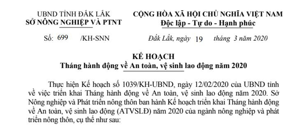 Tháng hành động về An toàn, vệ sinh lao động năm 2020