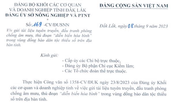 TÀI LIỆU TUYÊN TRUYỀN: Đấu tranh, phòng, chống âm mưu, thủ đoạn “diễn biến hoà bình” trong vùng đồng bào dân tộc thiểu số trên địa bàn tỉnh.