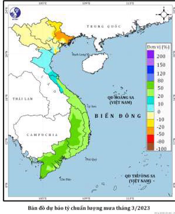 Nhận định, dự báo cảnh báo khí tượng thủy văn thời hạn mùa khu vực tỉnh Phú Yên từ tháng 02/2023 đến tháng 08/2023