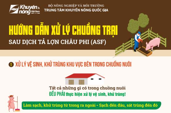 Hướng dẫn xử lý chuồng trại sau dịch tả lợn Châu phi (ASF)