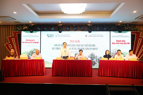 Tọa đàm “Phát huy vai trò khuyến nông trong phát triển bền vững cây trồng chủ lực vùng Tây Nguyên”