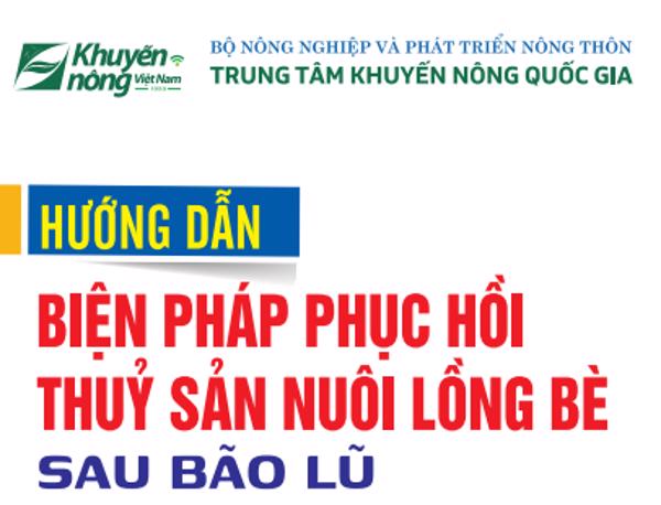 Hướng dẫn biện pháp phục hồi Thủy sản nuôi lồng bè sau bão lũ